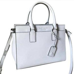 White Kate Spade New York Cameron Monotone Medium Satchel